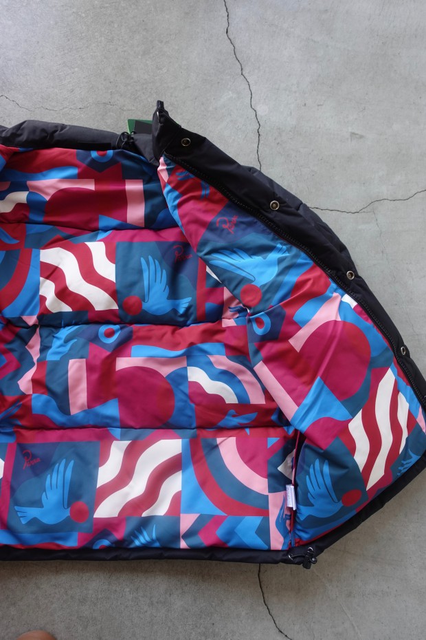 by Parra - puffer jacket grab the flag pattern